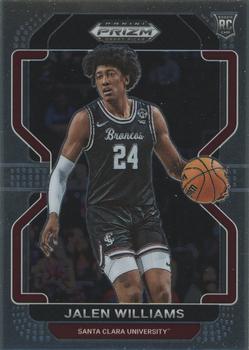 2022 Panini Prizm Draft Pick Jalen Williams Rookie #84 Santa Clara
