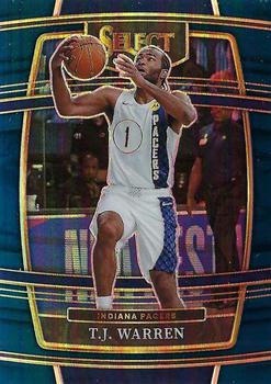 2021-22 Panini Select T.J. Warren Blue Prizm #6 Indiana Pacers