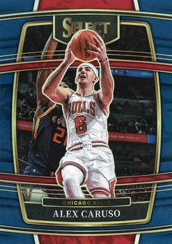 2021-22 Panini Select Alex Caruso Blue Prizm #9 Chicago Bulls