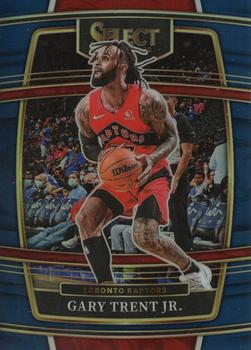 2021-22 Panini Select Gary Trent Jr. Blue Prizm #25 Toronto Raptors
