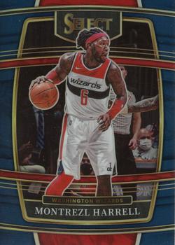 2021-22 Panini Select Montrezl Harrell Blue Prizm #52 Washington Wizards