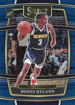 2021-22 Panini Select Bones Hyland Rookies Blue Prizm 79 Denver Nuggets