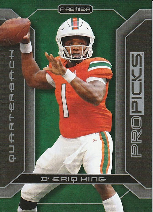 2022 Pro Pick Premium #PP-8 - D'Eriq King - Miami Hurricanes