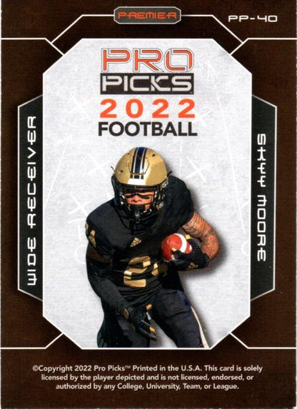 2022 Pro Pick Premium #PP-40 - Skyy Moore - Western Michigan Broncos
