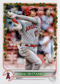 2022 Topps Holiday Shohei Ohtani Image Variation SP Santa Angels HW100