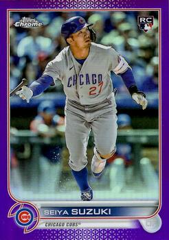 2022 Topps Chrome Update Purple Refractor Seiya Suzuki  #USC115  Chicago Cubs