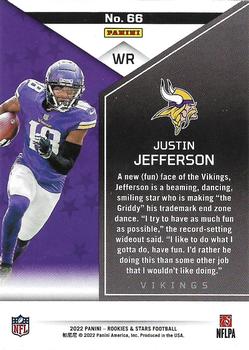 2022 Panini Rookies & Stars Justin Jefferson 13/80 #66 Vikings