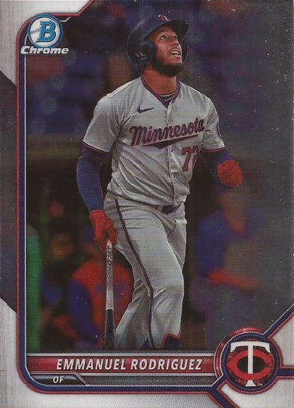 2022 Bowman Chrome Refractor & Sapphire Baseball Cards #BDC1-195