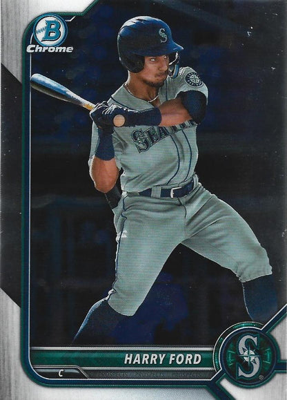 2022 Bowman Chrome Refractor & Sapphire Baseball Cards #BDC1-195