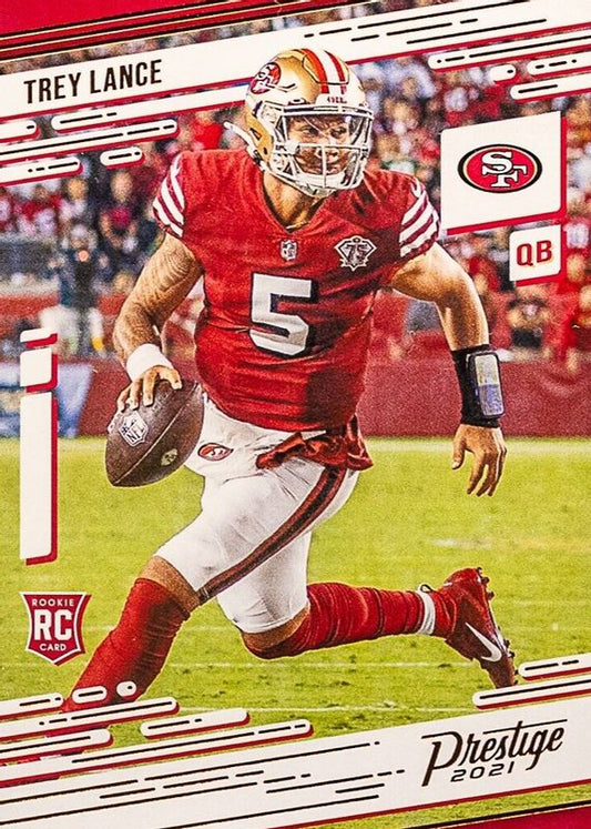 2021 Panini Chronicles Prestige Trey Lance Rookie RC #204 San Francisco 49ers