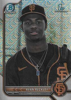 2022 Bowman Chrome Prospects Ryan Reckley Mojo Refractors #BCP-163 San Francisco Giants