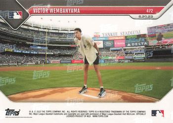 2023 Topps Now Victor Wembanyama RC  #472 New York Yankees