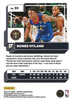 2022-23 Panini Donruss Bones Hyland #93 Denver Nuggets