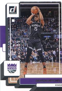 2022-23 Panini Donruss Davion Mitchell Green Refractor #142 Sacramento Kings