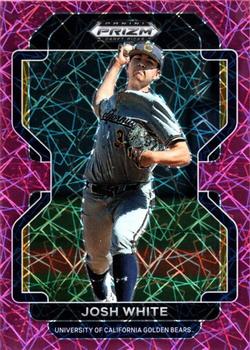 2022 Panini Prizm Draft Pick Josh White Neon Pink Velocity Prizms #142 Cal Golden Bears