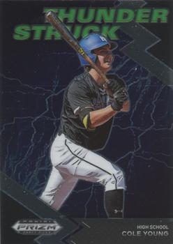 2022 Panini Prizm Draft Pick Cole Young Thunderstruck #TH-CY High School