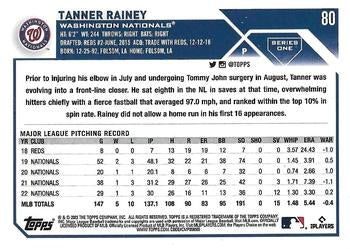 2023 Topps Tanner Rainey Holo Refractor #80 Washington Nationals