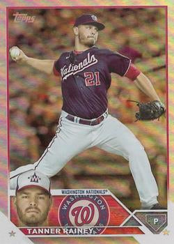 2023 Topps Tanner Rainey Holo Refractor #80 Washington Nationals