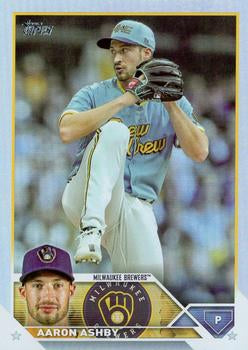 2023 Topps Aaron Ashby Holo Refractor #281 Milwaukee Brewers