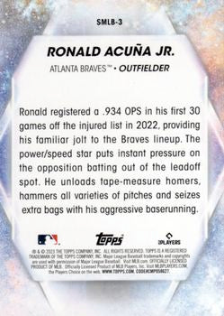 2023 Topps Stars of MLB Ronald Acuna Jr. #SMLB-3 Atlanta Braves