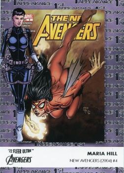 2022 Fleer Ultra Marvel Avengers 1st Appearance Maria Hill Insert #FA-11