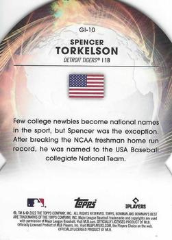 2022 Bowman's Best Spencer Torkelson Global Impact Rookie RC #GI-10 Detroit Tigers