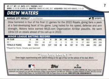 2023 Topps Big League Drew Waters Rookie #7 Kansas City Royals