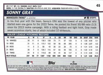 2023 Topps Big League Sonny Gray #45 Minnesota Twins