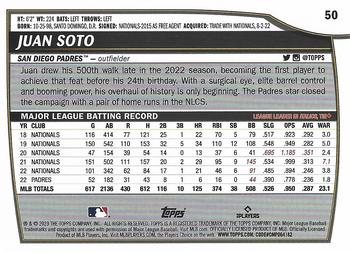 2023 Topps Big League Juan Soto #50 San Diego Padres