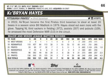 2023 Topps Big League Ke'Bryan Hayes #66 Pittsburgh Pirates