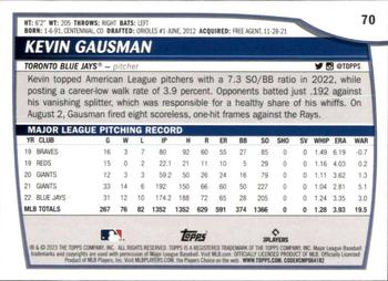 2023 Topps Big League Kevin Gausman #70 Toronto Blue Jays
