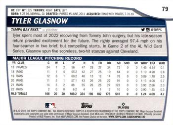 2023 Topps Big League Tyler Glasnow #79 Tampa Bay Rays