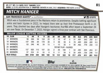 2023 Topps Big League Mitch Haniger #81 San Francisco Giants