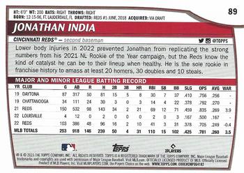 2023 Topps Big League Jonathan India #89 Cincinnati Reds