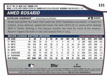 2023 Topps Big League Amed Rosario #131 Cleveland Guardians