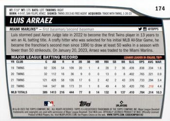 2023 Topps Big League Luis Arraez #174 Miami Marlins