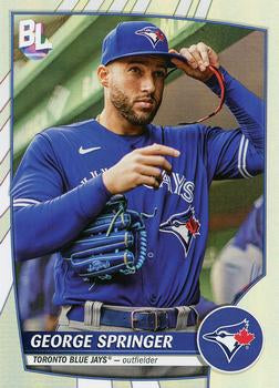 2023 Topps Big League RAINBOW FOIL George Springer #222 Toronto Blue Jays