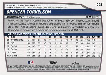 2023 Topps Big League RAINBOW FOIL Spencer Torkelson #228 Detroit Tigers