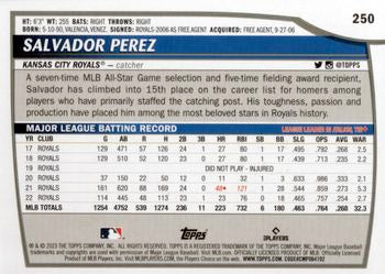 2023 Topps Big League Orange RAINBOW FOIL Salvador Perez #250 Kansas City Royals