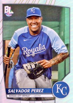 2023 Topps Big League Orange RAINBOW FOIL Salvador Perez #250 Kansas City Royals