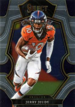 2022 Panini Select Premier Level Jerry Jeudy #132 Denver Broncos Football Card