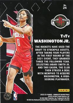 2022-23 Panini Donruss Great X-Pectations TyTy Washington Jr. #24 Houston Rockets