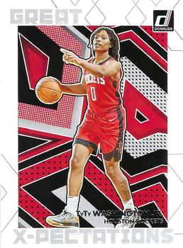 2022-23 Panini Donruss Great X-Pectations TyTy Washington Jr. #24 Houston Rockets