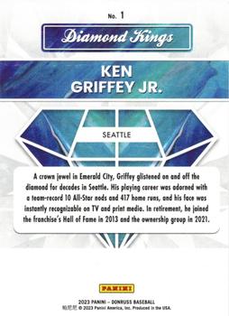 2023 Panini Diamond Kings Ken Griffey Jr. #1 Seattle Mariners