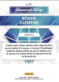 2023 Panini Diamond Kings Roger Clemens #21 Toronto Blue Jays