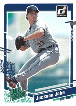 2023 Panini Donruss Rated Prospects Jackson Jobe #75 Detroit Tigers