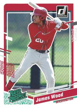 2023 Panini Donruss Rated Prospects James Wood #80 Washington Nationals