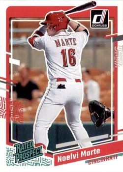 2023 Panini Donruss Rated Prospects Noelvi Marte #88 Cincinnati Reds