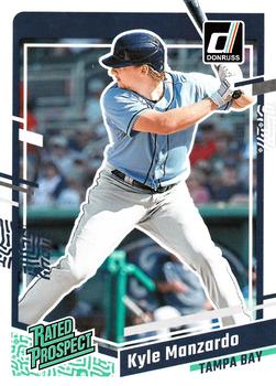 2023 Panini Donruss Rated Prospects Kyle Manzardo #90 Tampa Bay Rays
