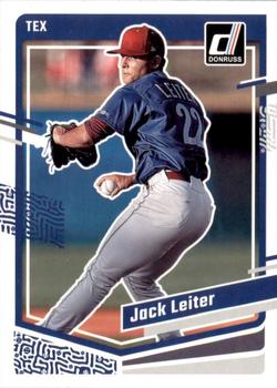 2023 Panini Donruss Jack Leiter #118 Texas Rangers